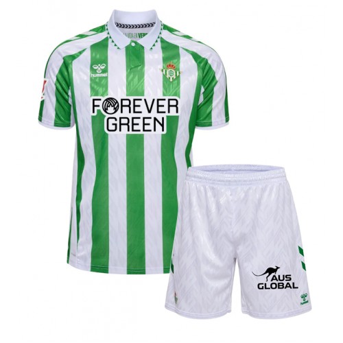 Dres Real Betis Domaci za djecu 2024-25 Kratak Rukav (+ kratke hlače)